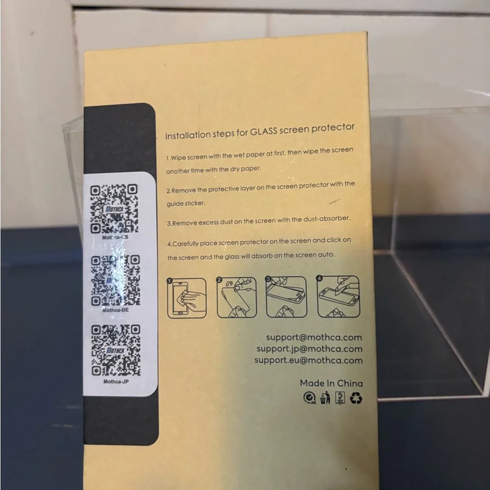 Moth White Screen Protector for Cell Phones